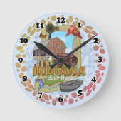 Indiana Clock Runde Wanduhr (Vorderseite)