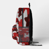 Indiana Crimson–White Classic Camo Bedruckter Rucksack (Rechts)