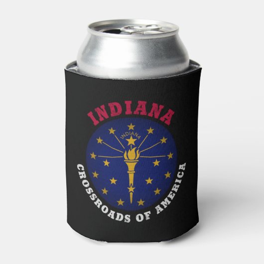 INDIANA CROSSROADS STAAT FLAG DOSENKÜHLER (Kanne Vorderseite)