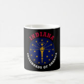 INDIANA CROSSROADS STAAT FLAG KAFFEETASSE (Mittel)