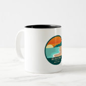 Indiana Dünen Nationalpark Retro Zweifarbige Tasse (Vorderseite Links)
