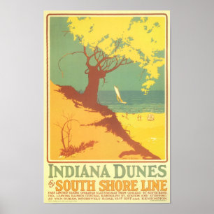 Indiana-Dünen-Strand Poster