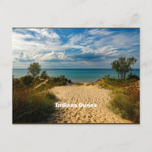 Indiana Dunes, gekennzeichnet Postkarte