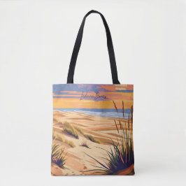 Indiana Dunes Indiana Vintage Reise Illustration Tasche