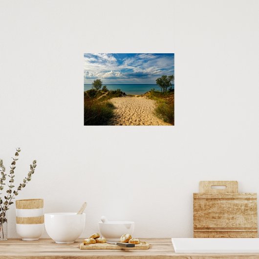Indiana Dunes, Lake Michigan Poster (Küche)