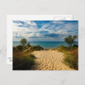 Indiana Dunes, Lake Michigan Postkarte (Vorne/Hinten)