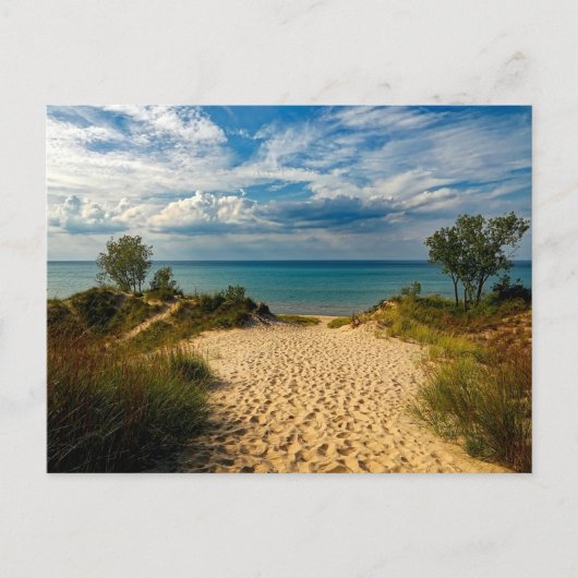 Indiana Dunes, Lake Michigan Postkarte (Vorderseite)