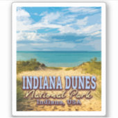 INDIANA DUNES NATIONAL PARK - INDIANA USA AUFKLEBER (Vorderseite)