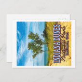 INDIANA DUNES NATIONAL PARK - INDIANA USA POSTKARTE (Vorne/Hinten)