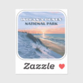 Indiana Dunes National Park Lake Michigan Aufkleber (Blatt)