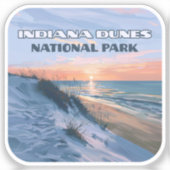 Indiana Dunes National Park Lake Michigan Aufkleber (Vorderseite)
