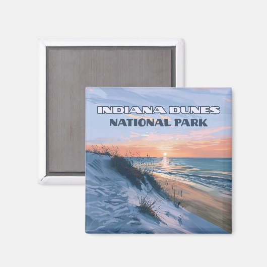 Indiana Dunes National Park Lake Michigan Magnet (Vorderseite/Rückseite)