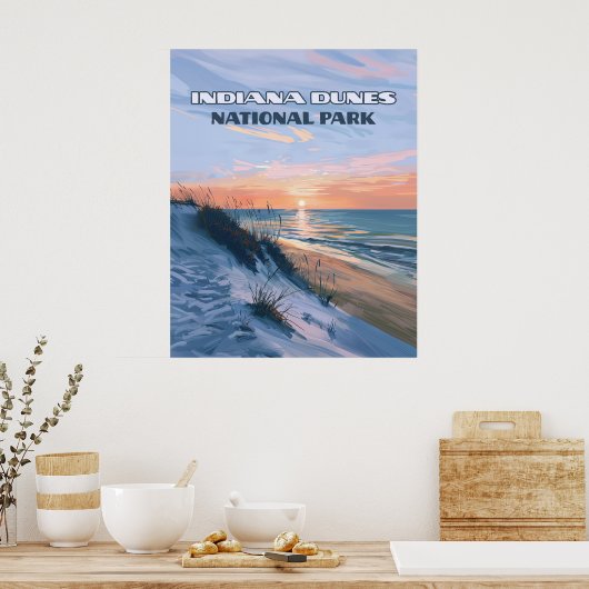 Indiana Dunes National Park Lake Michigan Poster (Küche)