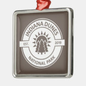 Indiana Dunes National Park Sun Trees Ornament Aus Metall (Links)