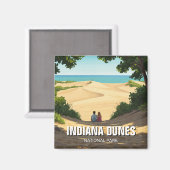 Indiana Dunes National Park Travel Couple Magnet (Vorderseite/Rückseite)