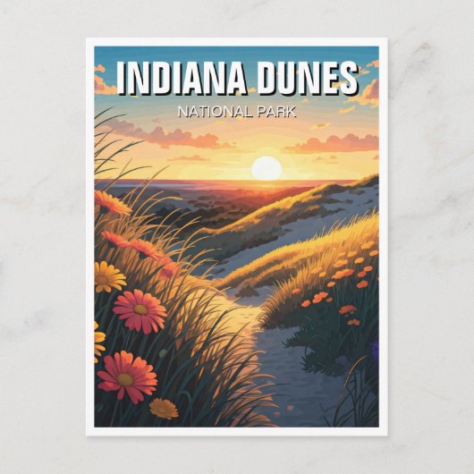Indiana Dunes National Park Travel Postkarte (Vorderseite)