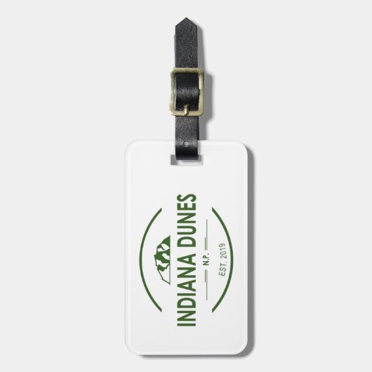 Indiana Dunes Nationalpark Gepäckanhänger (Vorderseite vertikal)