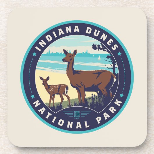 Indiana Dunes Nationalpark Getränkeuntersetzer (Vorderseite)