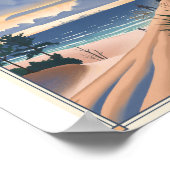 Indiana Dunes Nationalpark Litho Artwork Poster (Ecke)