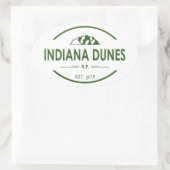 Indiana Dunes Nationalpark Ovaler Aufkleber (Tasche)