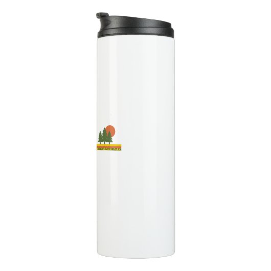 Indiana Dunes Nationalpark Pine Trees Sun Thermosbecher (Nach rechts gedreht)