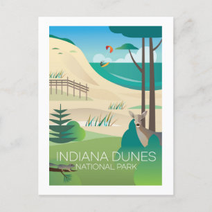 Indiana Dunes Nationalpark Postkarte