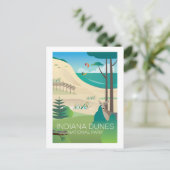 Indiana Dunes Nationalpark Postkarte (Stehend Vorderseite)