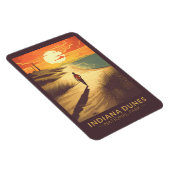 Indiana Dunes Nationalpark Reisen Vintag Magnet (Rechte Seite)