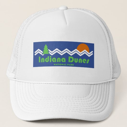 Indiana Dunes Nationalpark Retro Truckerkappe (Vorderseite)
