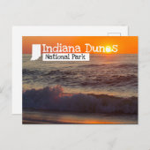 Indiana Dunes Nationalpark Sunset Beach Postkarte (Vorne/Hinten)