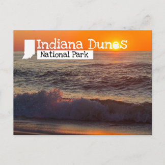 Indiana Dunes Nationalpark Sunset Beach Postkarte
