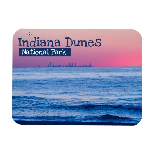 Indiana Dunes Nationalpark Sunset Magnet (Horizontal)