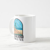 Indiana Dunes Nationalpark Vintag Kaffeetasse (Vorderseite Links)