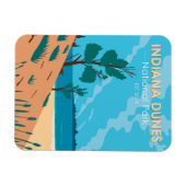 Indiana Dunes Nationalpark Vintag Magnet (Horizontal)