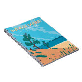 Indiana Dunes Nationalpark Vintag Notizblock (Rechte Seite)