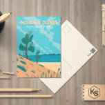 Indiana Dunes Nationalpark Vintag Postkarte<br><div class="desc">Indiana Dunes Vektorgrafik Design. Der Park ist ein Nationalpark der Vereinigten Staaten,  der sich im Nordwesten Indianas befindet und vom Nationalpark Service verwaltet wird.</div>