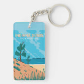 Indiana Dunes Nationalpark Vintag zweiseitig Schlüsselanhänger (Rückseite)