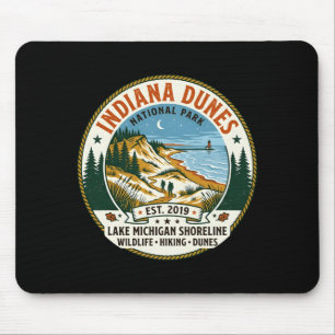 Indiana Dunes Nationalpark Vintage-Wandern Mousepad