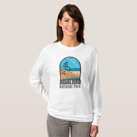 Indiana Dunes Nationalpark Vintager T - Shirt (Vorne ganz)