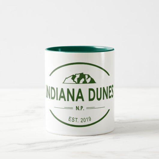 Indiana Dunes Nationalpark Zweifarbige Tasse (Mittel)