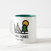 Indiana Dunes Nationalpark Zweifarbige Tasse (Vorderseite Links)