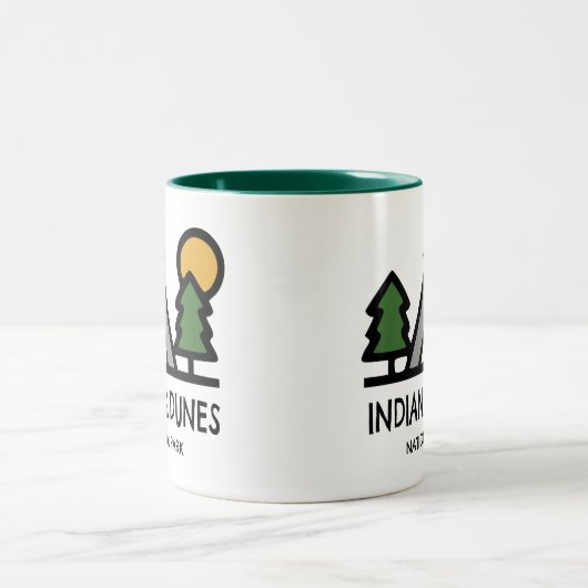Indiana Dunes Nationalpark Zweifarbige Tasse (Mittel)