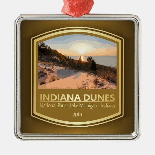 Indiana Dunes NP (PF1) Ornament Aus Metall (Vorne)