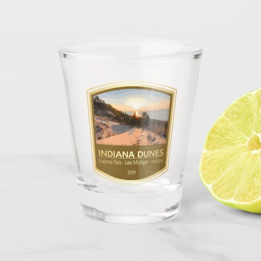Indiana Dunes NP (PF1) Schnapsglas (Vorderseite)