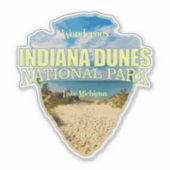Indiana Dunes NP (Pfeilspitzen) Aufkleber (Vorderseite)