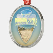 Indiana Dunes NP (Pfeilspitzen) Ornament Aus Metall (Links)