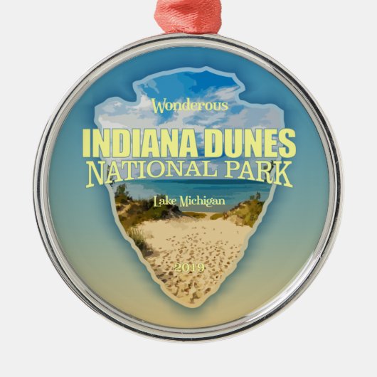 Indiana Dunes NP (Pfeilspitzen) Ornament Aus Metall (Vorne)