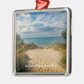 Indiana Dunes Staat Park Ornament Aus Metall (Links)
