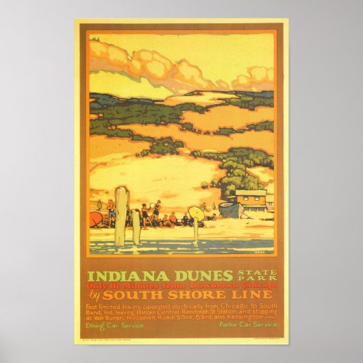 Indiana Dunes Staat Park Poster (Vorne)