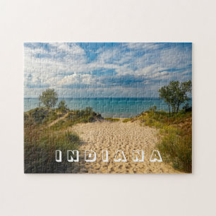 Indiana Dunes State Park Strand Foto Puzzle